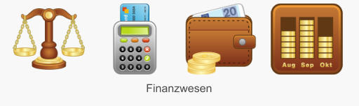 Icon Set Finanzwesen im klassischen Grafikstil